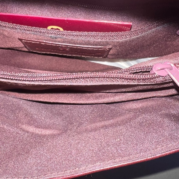 Vintage Etienne Aigner Burgundy Leather Shoulder Bag - Picture 14 of 16